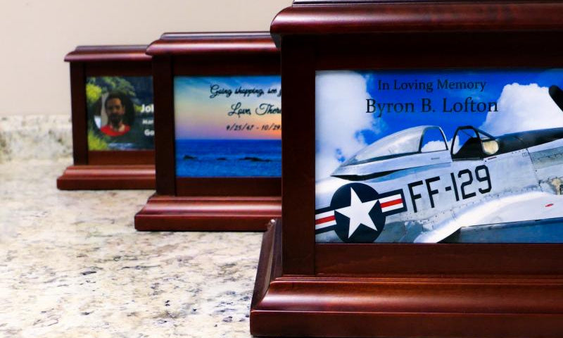 Keep The Memory® wood cremation urns by In The Light Urns.