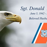 Coast Guard Flag Keychain Urn