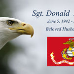 Marine Flag Keychain Urn