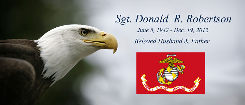 Marine Flag Keychain Urn
