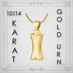 Dog Bone 10KT or 14KT Gold Cremation Jewelry Urn - SHIPS NOW