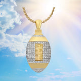 Football 10KT or 14KT Gold Cremation Jewelry Urn - ORDER NOW