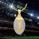 Football 10KT or 14KT Gold Cremation Jewelry Urn - ORDER NOW