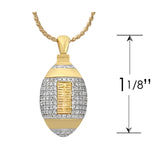 Football 10KT or 14KT Gold Cremation Jewelry Urn - ORDER NOW