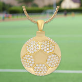 Soccer Ball 10KT or 14KT Gold Cremation Jewelry Urn - SHIPS NOW