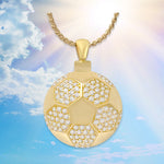Soccer Ball 10KT or 14KT Gold Cremation Jewelry Urn - SHIPS NOW