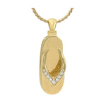 Sandal 10KT or 14KT Gold Cremation Flip Flop Jewelry Urn - SHIPS NOW