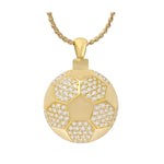 Soccer Ball 10KT or 14KT Gold Cremation Jewelry Urn