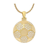 Soccer Ball 10KT or 14KT Gold Cremation Jewelry Urn