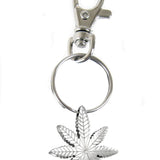Custom Marijuana Leaf Keychain Keepsake Urn