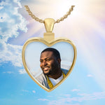 Photo Heart 10KT or 14KT Gold Cremation Jewelry Urn - SHIPS NOW