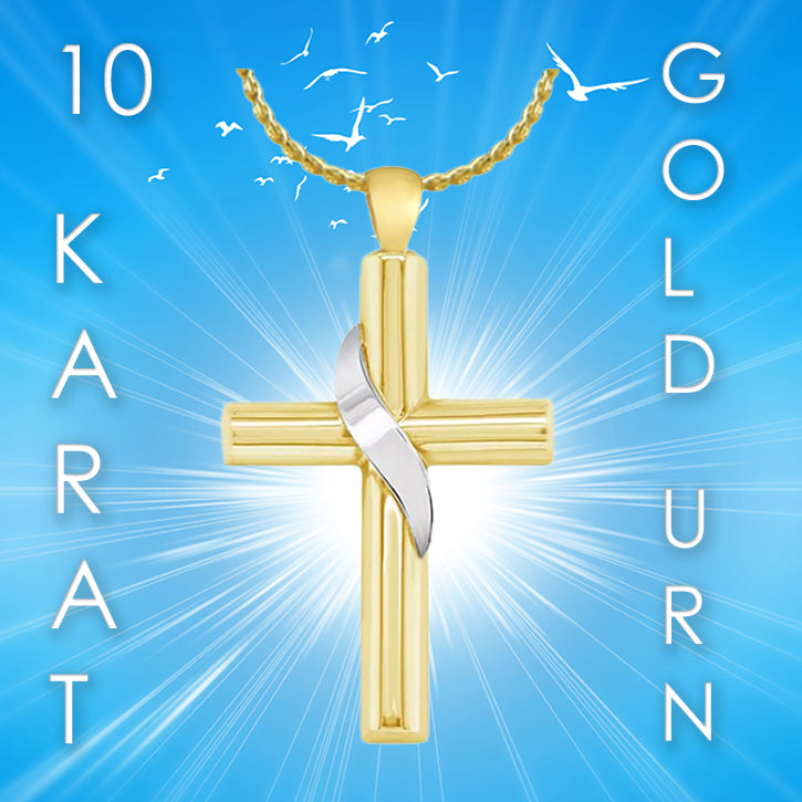 Our Savior Cross 10KT or 14KT Gold Cremation Jewelry Urn - ORDER NOW