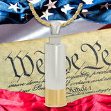 Shotgun Shell 10KT or 14KT Yellow & White Gold Cremation Jewelry Urn - SHIPS NOW
