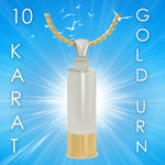 Shotgun Shell 10KT or 14KT Yellow & White Gold Cremation Jewelry Urn - SHIPS NOW