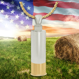 Shotgun Shell 10KT or 14KT Yellow & White Gold Cremation Jewelry Urn - SHIPS NOW