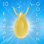 Large Teardrop 10KT Gold Cremation Jewelry Urn  - SHIPS NOW