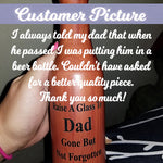 Beer Bottle Toast Keepsake Urn - Light or Dark Wood Options