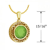 Peridot 10KT Gold Cremation Jewelry Urn - ORDER NOW