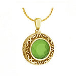 Peridot 10KT Gold Cremation Jewelry Urn - SHIPS NOW