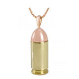 Rose Gold 10KT Bullet Cremation Jewelry Urn - SHIPS NOW