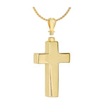 Men's Perfect Cross 10KT or 14KT Gold Cremation Jewelry Urn - ORDER NOW