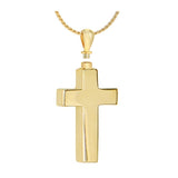 Men's Perfect Cross 10KT or 14KT Gold Cremation Jewelry Urn - ORDER NOW