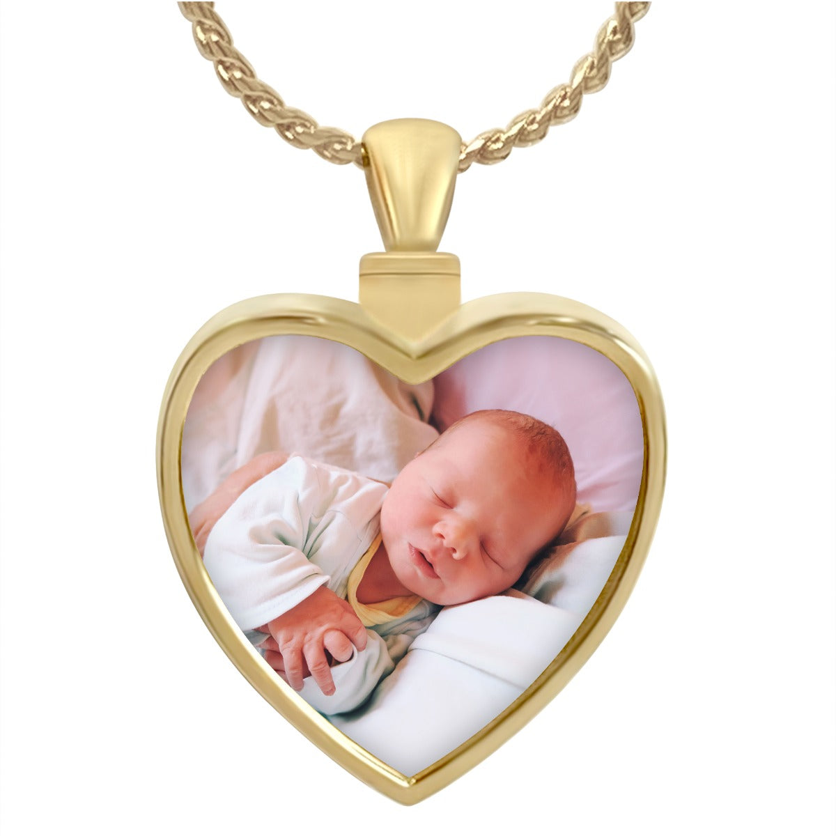 Photo Heart 10KT or 14KT Gold Cremation Jewelry Urn - SHIPS NOW