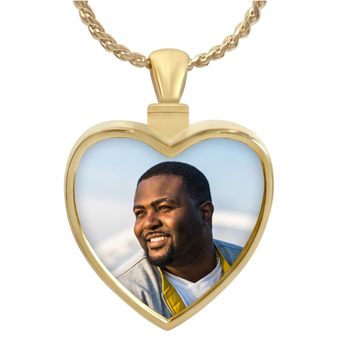 Photo Heart 10KT or 14KT Gold Cremation Jewelry Urn - SHIPS NOW