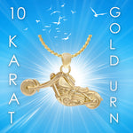 Motorcycle 10KT or 14KT Gold Cremation Jewelry Urn - ORDER NOW