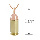 Rose Gold 10KT Bullet Cremation Jewelry Urn - ORDER NOW