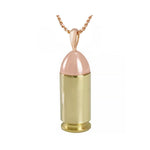 Rose Gold 10KT Bullet Cremation Jewelry Urn - ORDER NOW