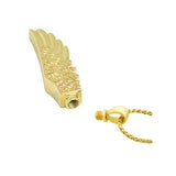 Angel Wing 14kt Gold Cremation Jewelry Urn