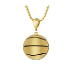 Basketball 10KT Gold Cremation Jewelry Urn - SHIPS NOW