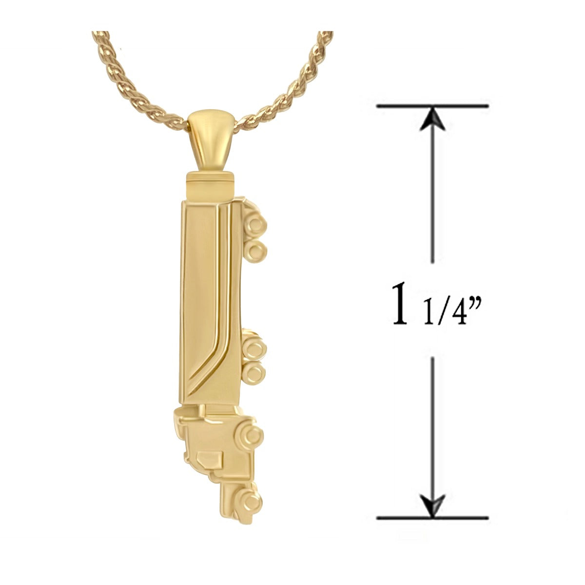 Truck Driver 10KT or 14KT Gold Cremation Trucker Jewelry Urn - ORDER NOW