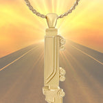 Truck Driver 10KT or 14KT Gold Cremation Trucker Jewelry Urn - ORDER NOW