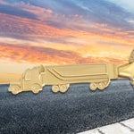Truck Driver 10KT or 14KT Gold Cremation Trucker Jewelry Urn - ORDER NOW