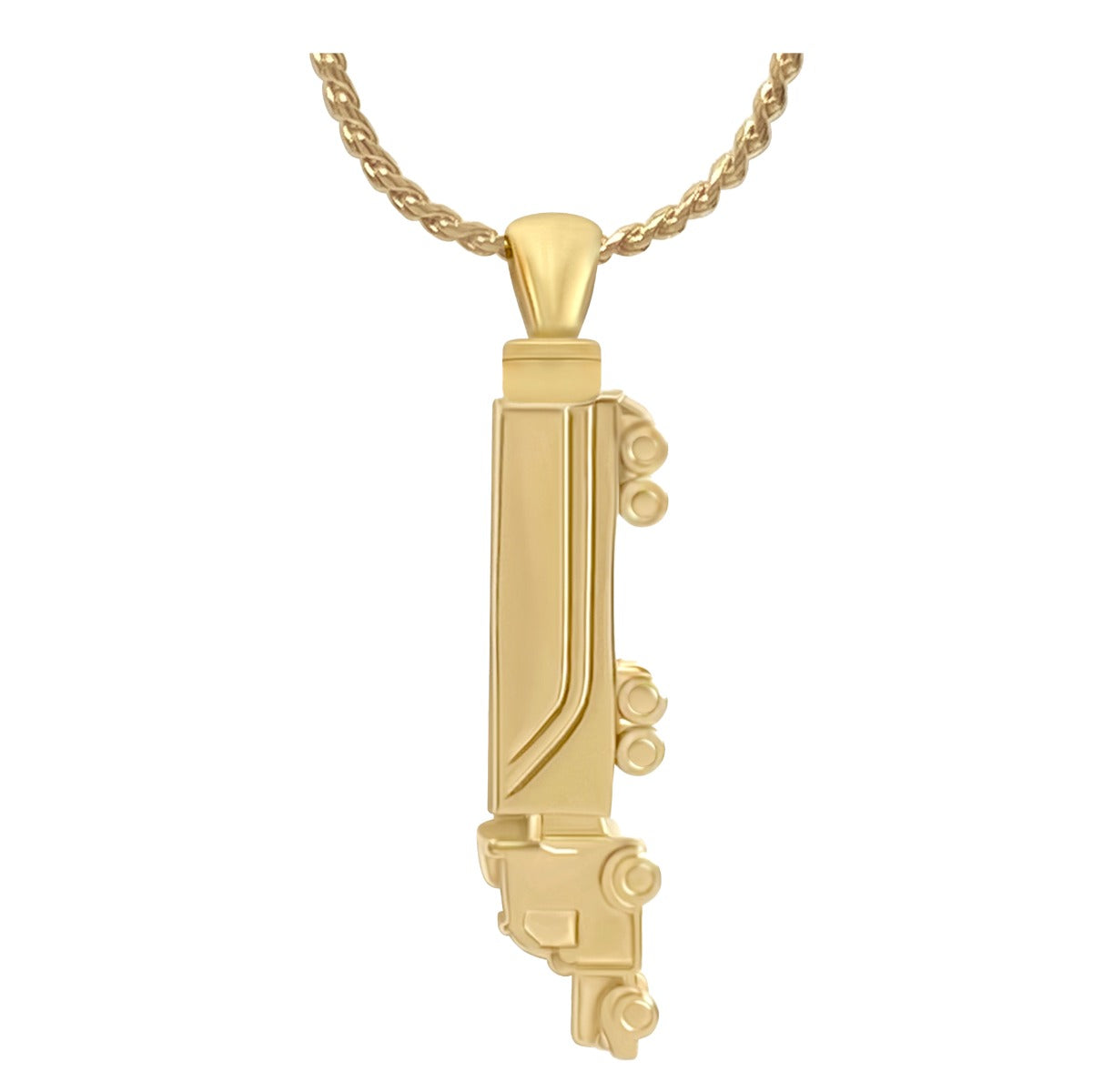 Truck Driver 10KT or 14KT Gold Cremation Trucker Jewelry Urn - SHIPS NOW