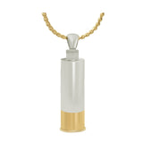 Shotgun Shell 10KT or 14KT Yellow & White Gold Cremation Jewelry Urn - SHIPS NOW