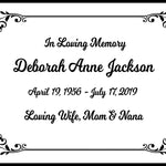 Colorful Heart Leaf Name Plates For Cremation Urns