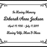 Colorful Heart Leaf Name Plates For Cremation Urns