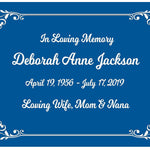Colorful Heart Leaf Name Plates For Cremation Urns