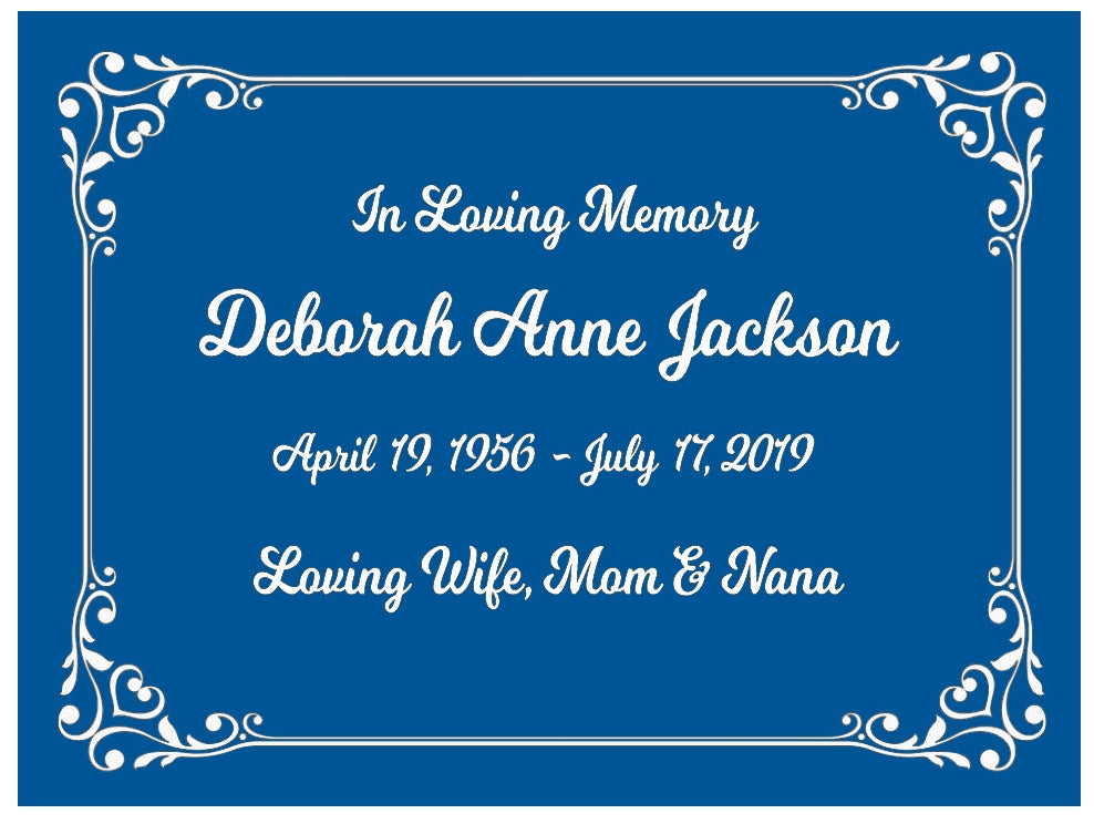 Colorful Heart Leaf Name Plates For Cremation Urns