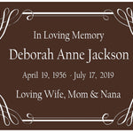 Colorful Name Plates For Cremation Urns
