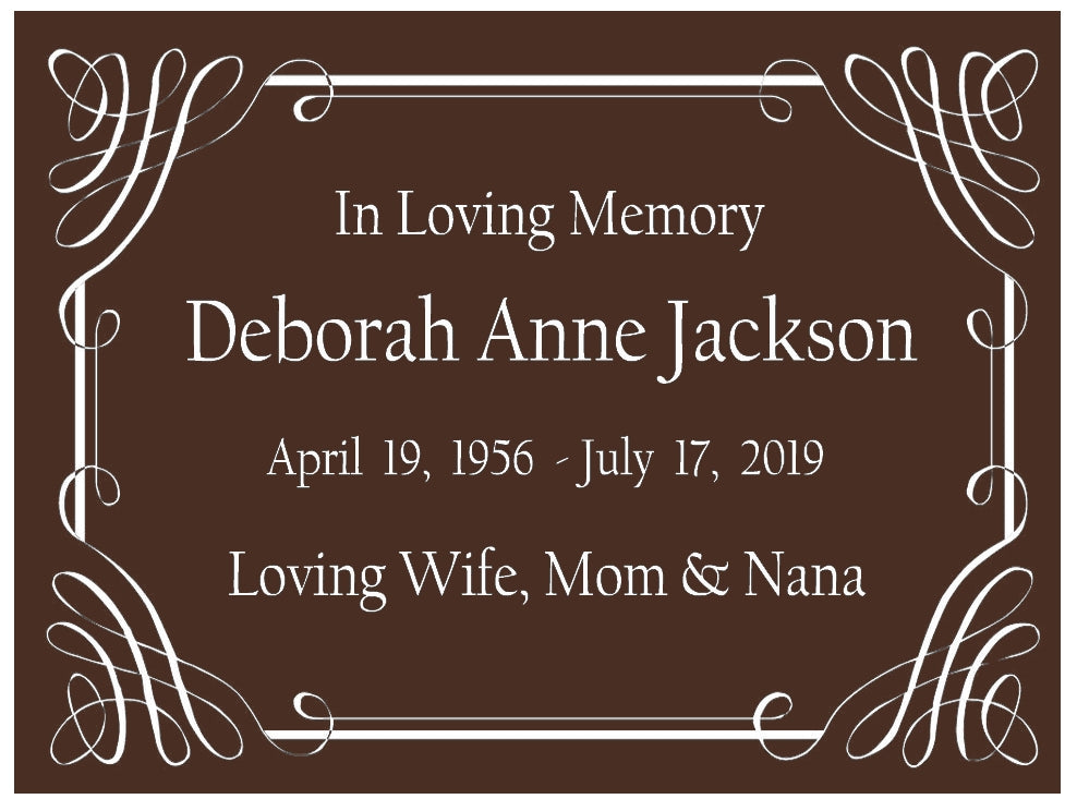 Colorful Name Plates For Cremation Urns