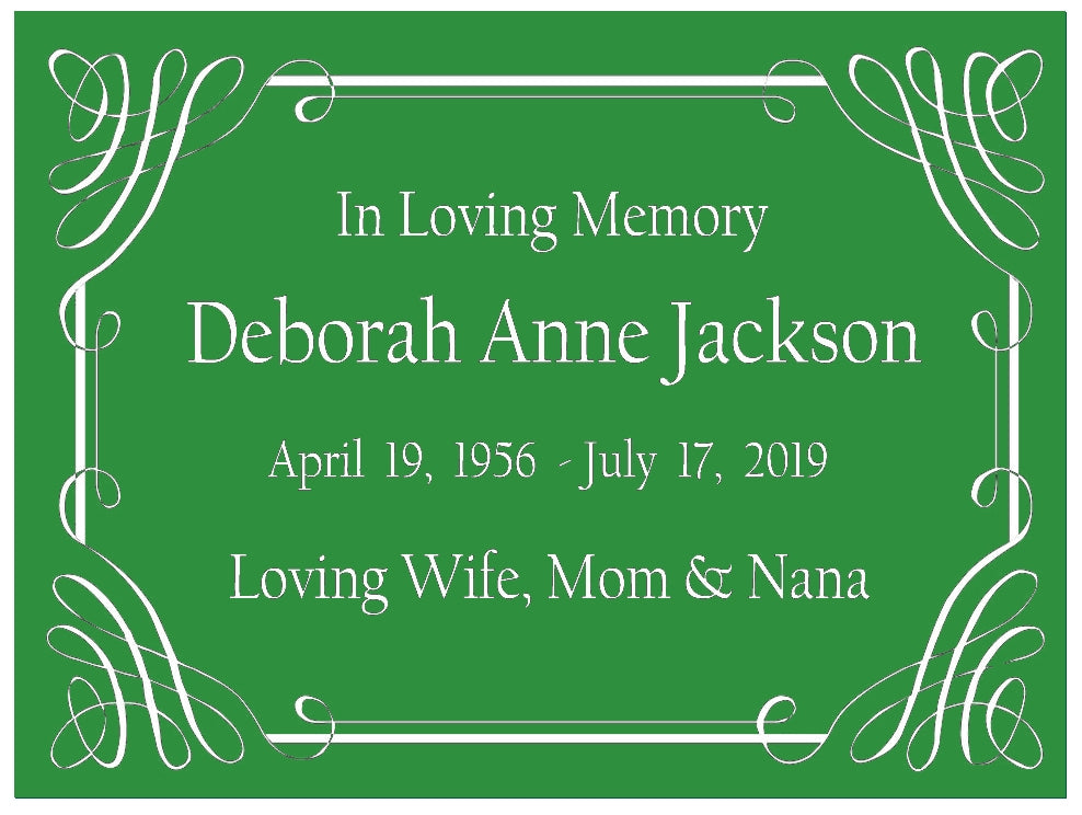 Colorful Name Plates For Cremation Urns