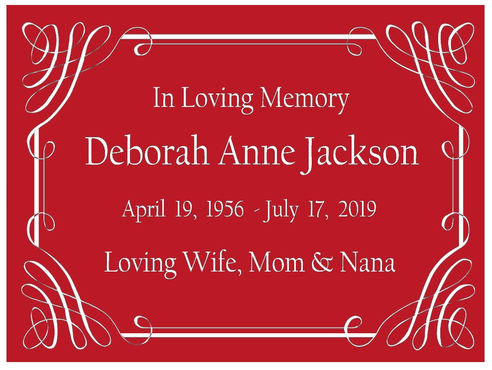 Colorful Name Plates For Cremation Urns