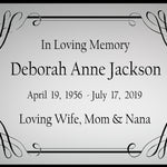 Colorful Name Plates For Cremation Urns