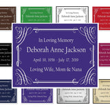 Colorful Calligraphy Name Plates For Cremation Urns