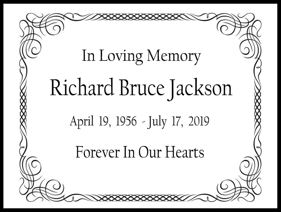 Colorful Scroll Name Plates For Cremation Urns