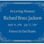 Colorful Scroll Name Plates For Cremation Urns